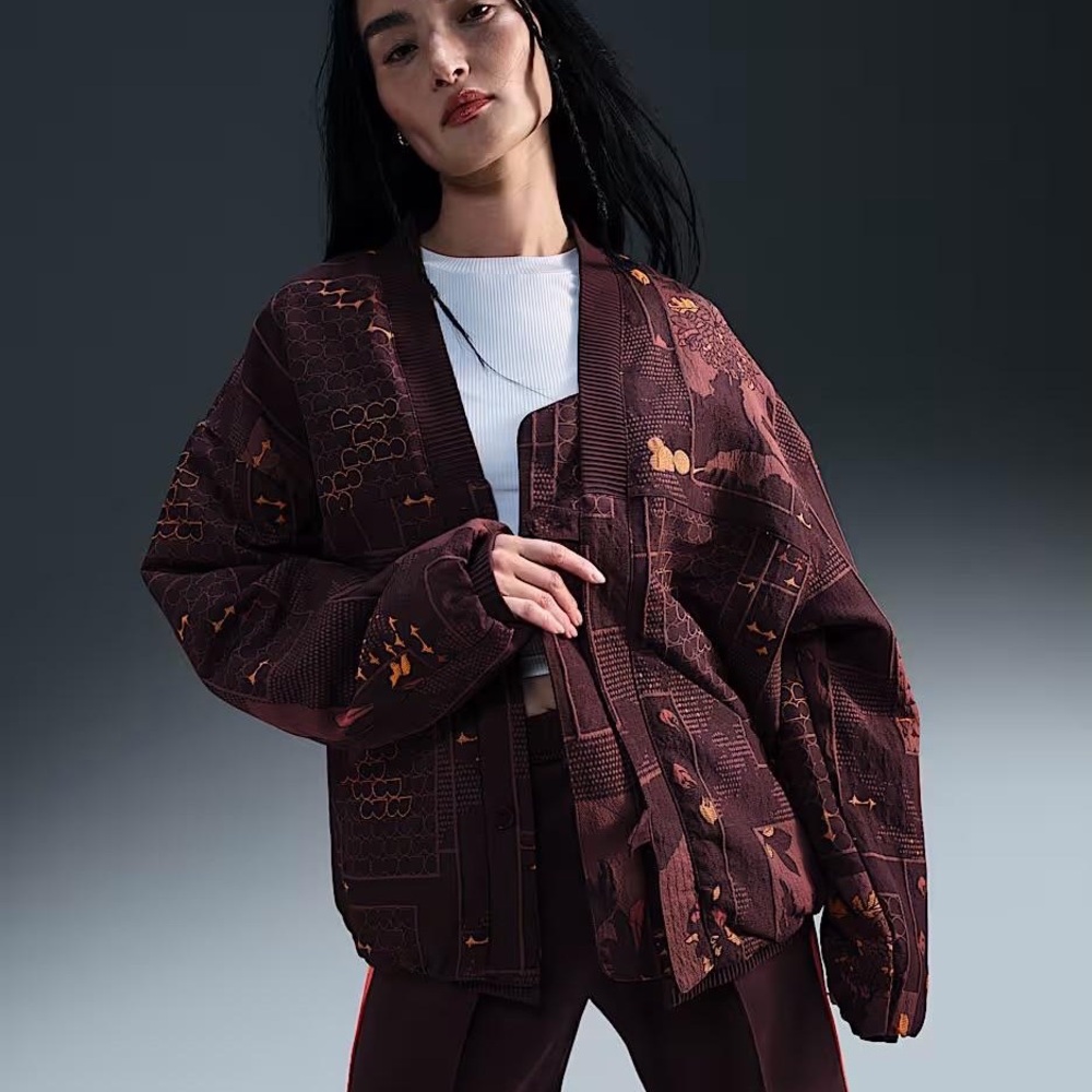 Nike  special edition kimono jacquard oversized jacket coat